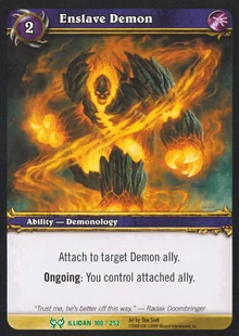 Enslave Demon TCG Card
