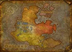 An early map of Outland.[33]