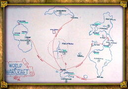 Very early map as seen in the World of Warcraft "Behind the Scenes" DVD.