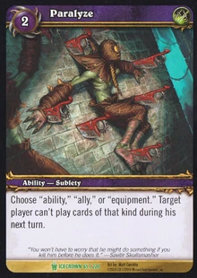 Paralyze TCG Card