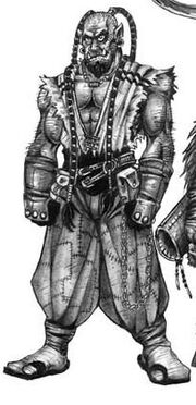 Un semi-orco en "Horde Races" por Chris Metzen