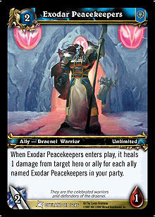 Exodar Peacekeepers TCG Card.jpg