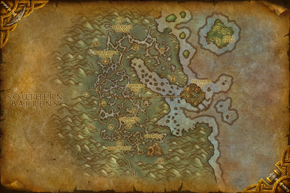 where is dustwallow marsh in wow