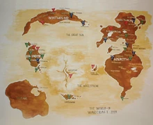 Early concept map as seen in the World of Warcraft Diary.