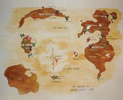Azeroth map concept Metzen 1999 wall painting.jpg