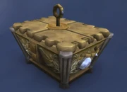 The cache while closed.