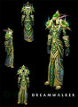 Night elf female wearing Dreamwalker Raiment