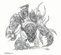 Cho'gall concept art for Cataclysm