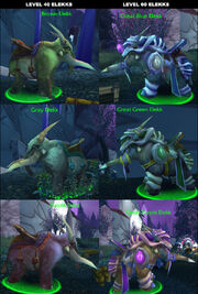 Normal and epic elekk variations.