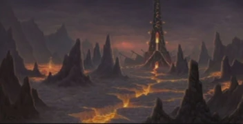 Sulfuron Spire on Mount Hyjal.