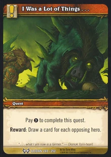 I Was a Lot of Things TCG Card