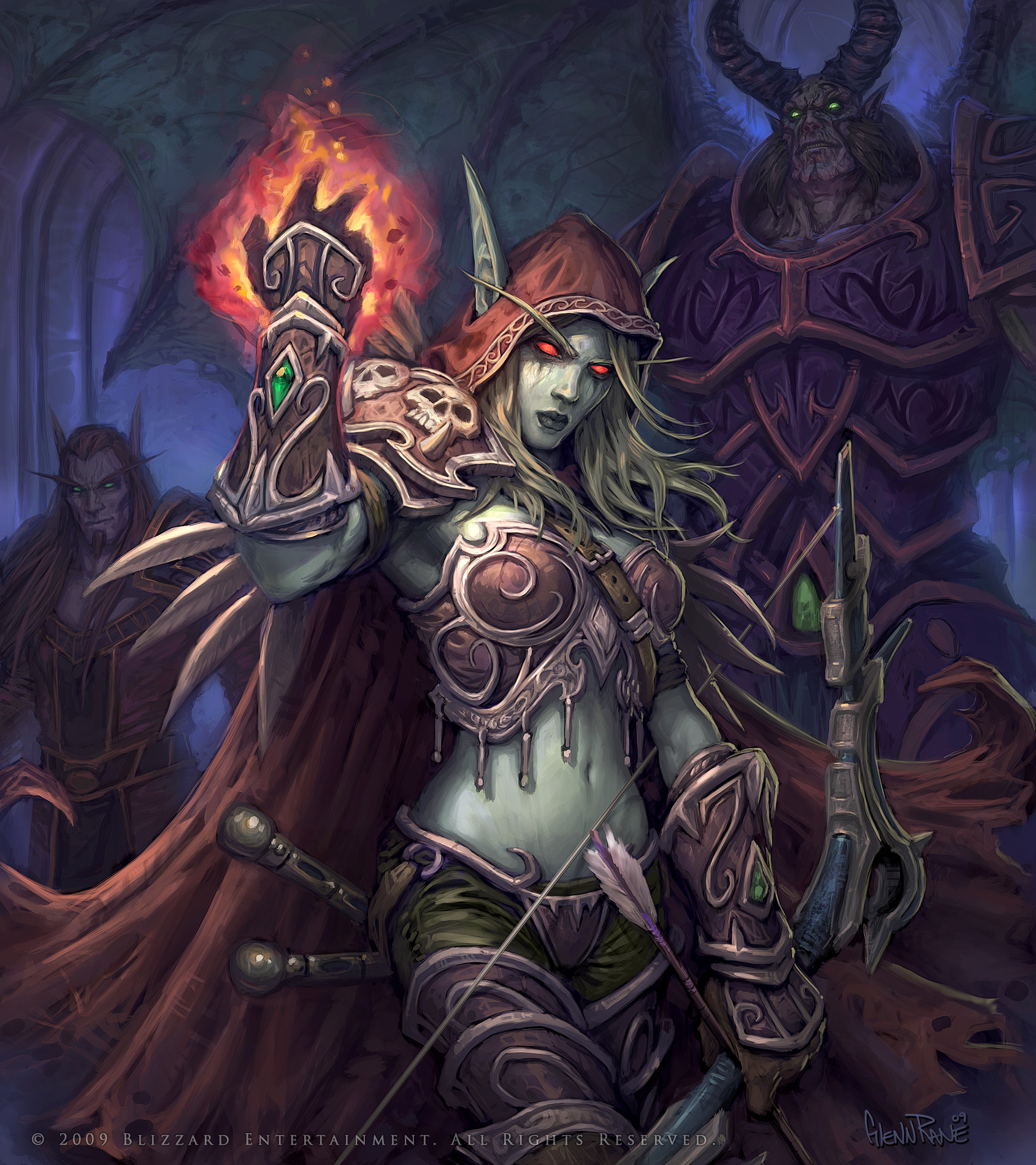 sylvanas windrunner and arthas