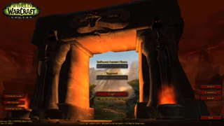 Temporary login screen during the Legion alpha test