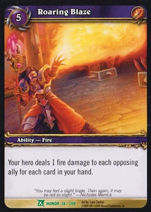 Roaring Blaze TCG Card