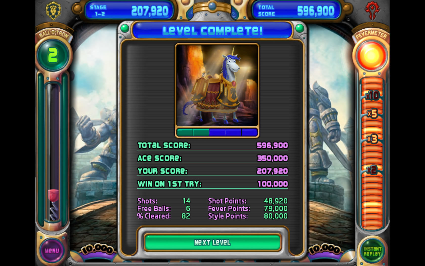peggle nights bonus levels wow pack 1