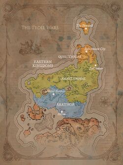 World of Warcraft Vanilla Azeroth World Map High Quality A3 