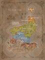 Political map of Lordaeron during the Troll Wars.