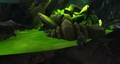 Anduin watches over the remains of the fel reaver his father destroyed.
