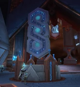 What seem to be a dormant waystone in the Idyllia.