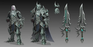Concept art of the dominated Anduin and Kingsmourne.