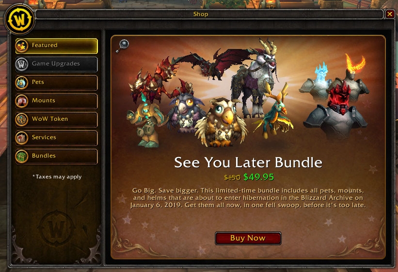 wow mounts store