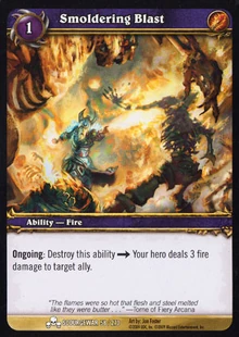 Smoldering Blast TCG Card
