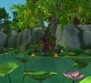 A Shrine in Dawn's Blossom