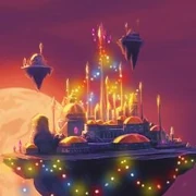 Decorated Dalaran in Hearthstone.