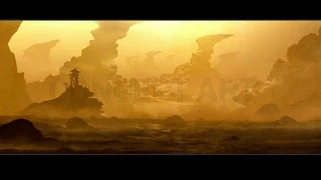 Draenor concept art from BlizzCon 2013.