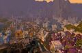 Aerial view of Stormwind during Cataclysm.
