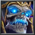Lich portrait in Warcraft III: Reforged.