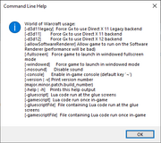 Command line switches