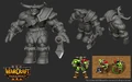 A different orc grunt model made for Warcraft III Reforged then the one that is in-game.