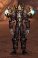 Male Night Elf wearing complete "Merciless Gladiator's Chain Armor"