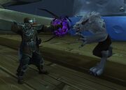 Nathanos fighting Genn.