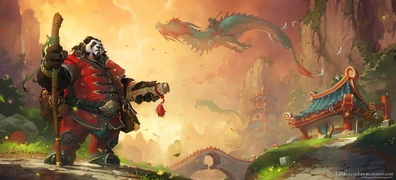 Mists of Pandaria promo artwork.