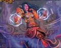 Eldre'Thalas Sorceress in the TCG a Highborne[79] night elf mage.