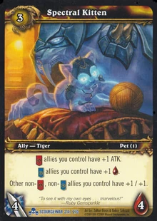Spectral Kitten TCG Card