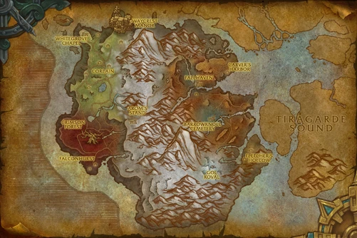 Drustvar map