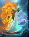Balinda Stonehearth in Hearthstone with unbound elementals.