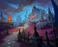 Sinstone Graveyard in Hearthstone.