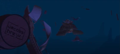 Giant turtle submarine, as seen in the cinematic of Warcraft II.