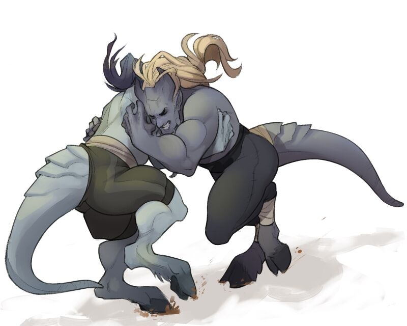 Fanfic draenei wrestling.jpg