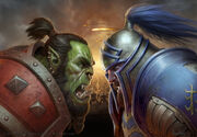 Orc vs Human BfA artwork