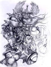 Warcraft 3 concept art Warlord