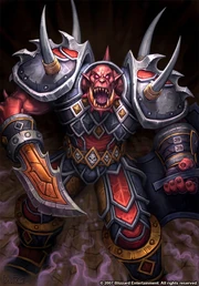 A  warrior of the Shattered Hand clan.