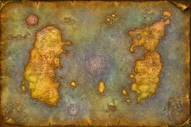 Azeroth map used in the cinematic.