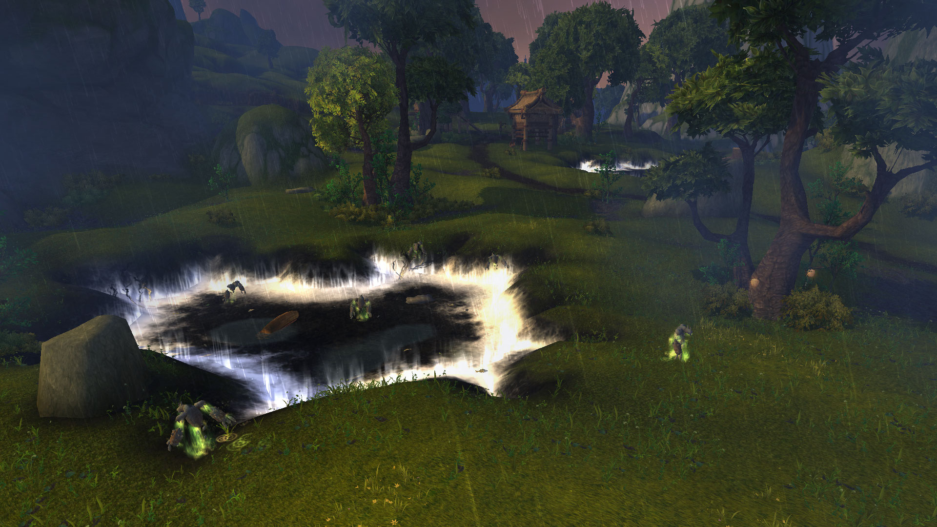 There is an island off the Western coast of Krasarang where tons of frogs  hop around watching other frogs cast spells and spit at each other. : r/wow