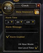 Clock interface