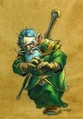 Male gnome mage art.